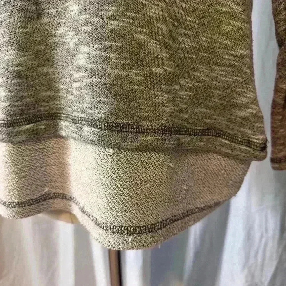 Andrea Jovine Grey Cowl Neck Sweatshirt. Size Small. 23” To Hem - Picture 3 of 8